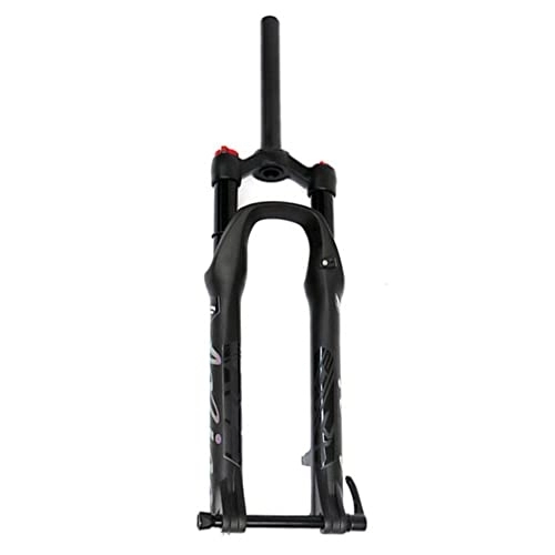 Mountain Bike Fork : UKALOU Mountain Bike Suspension Fork 26 / 27.5 / 29 Inch MTB Air Fork 110mm Travel 1-1 / 8 Disc Brake Front Fork Thru Axle 15mm HL (Color : 29inch Black)