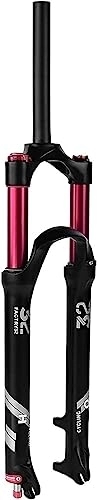 Mountain Bike Fork : VEMMIO Bicycle Fork 26 27.5 29 Inch, Ultralight Alloy Mountain Bike Air Fork Travel 140mm Straight / Tapered Tube For 1.5-2.45 accessories (Color : Straight Manual Lock Out, Size : 26 inch)