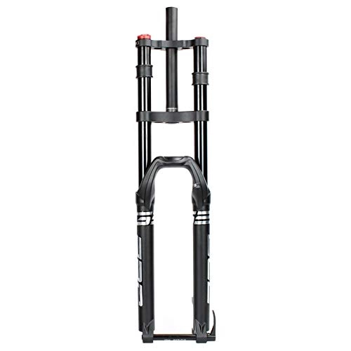 Mountain Bike Fork : VTDOUQ Mountain bike Downhill Air front fork 27.5 29 inches, double shoulder, MTB DH disc brake suspension fork axle 15x100mm