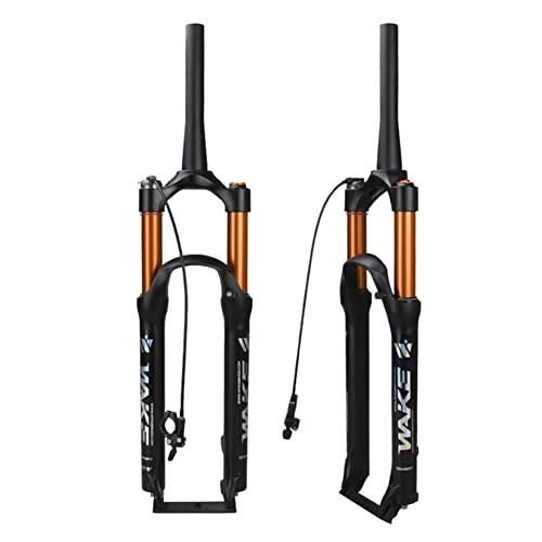 Mountain Bike Fork : WAMBAS 27.5 Inch MTB Air Suspension Fork Travel 100mm Mountain Bike Front Forks 1-1 / 2" Tapered Tube Line Control Quick Release 9 * 100mm Magnesium +Aluminum Alloy