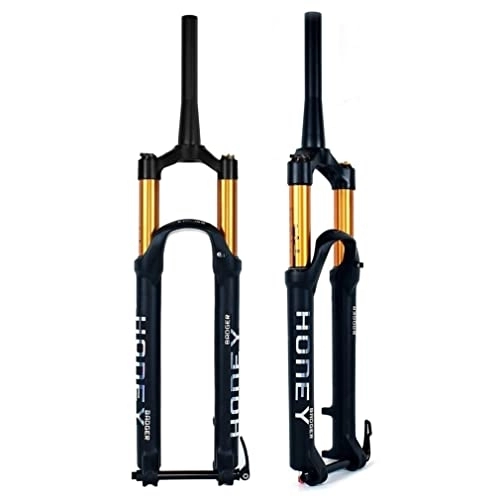 Mountain Bike Fork : WAMBAS Mountain Bike Air Suspension Forks 26 / 27.5 / 29 Inch MTB Fork Travel 120mm Tapered Front Fork Rebound Adjustable Thru Axle 15 * 100mm (Color : Manual, Size : 26'')