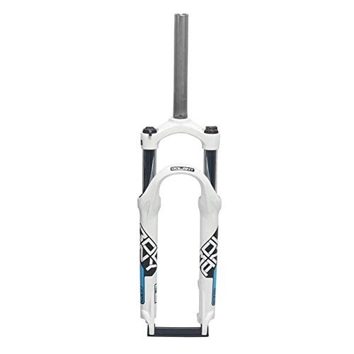 Mountain Bike Fork : WANGP 24 Inch Suspension Fork, Mountain Bike Aluminum Alloy Front Forks Shock Absorber Spring Lockable Travel:100mm Cycling Fork, White