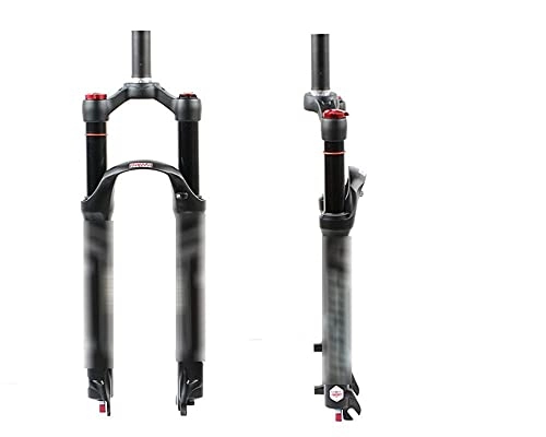 Mountain Bike Fork : WATPET Bike Suspension Forks Mountain Bike Shock Absorber Pneumatic Road Bike Front Fork Straight Tube Spinal Canal 26 / 27.5 / 29 Inch Tapered Steerer and Straight Steerer Front Fork