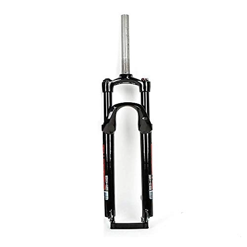 Mountain Bike Fork : Waui 27.5" 29" Mountain Bike Fork Aluminum Alloy MTB Bicycle Remote Control Adjustable Air Pressure Shock Absorber Disc Brake (Color : Red, Size : 27.5in)