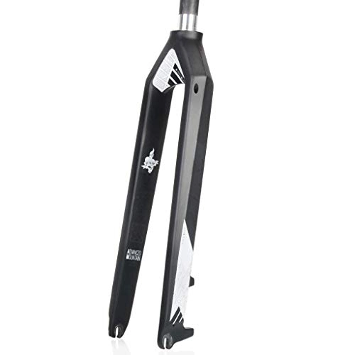 Mountain Bike Fork : Waui 27.5 Inch Suspension Fork, Carbon Fiber Lightweight Hard Front Fork Shock Absorber Mountain 1-1 / 8" Travel 100mm (Size : 26inch)