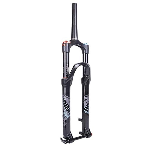 Mountain Bike Fork : Waui 27.5inch MTB Mountain Bike Suspension Fork, 1-1 / 8' Aluminum Alloy Cycling Suspension Lock Shoulder Control Travel:100mm (Color : B, Size : 26inch)