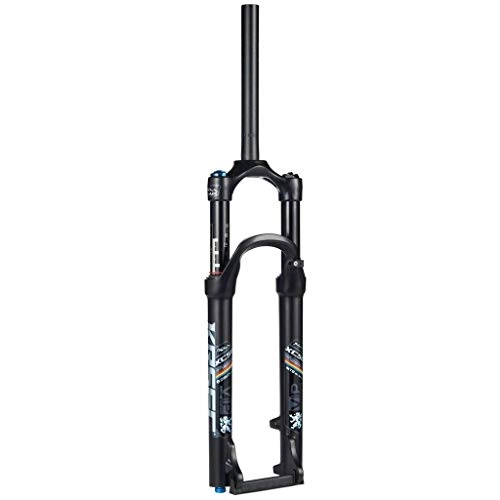 Mountain Bike Fork : Waui 29" Downhill Forks, 1-1 / 8" MTB Suspension Fork Mountain Bike Aluminum Alloy Cone Disc Brake Damping Adjustment Travel 100mm (Size : 26inch)