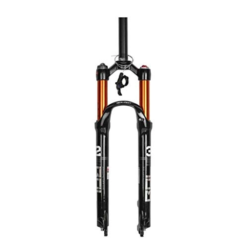 Mountain Bike Fork : Waui Mountain Bike Suspension Fork, 26" and 27.5Magnesium Alloy Pneumatic Shock Absorber Bicycle Accessories (Color : B, Size : 26inch)