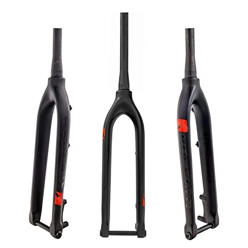 Mountain Bike Fork : WDNMDY 29 InchCarbon MTB Bike Forks, Full carbon thru-axle fork, Thru Axle 15X100mm, 28.6mm Tapered Tube Superlight Mountain Bike Front Forks