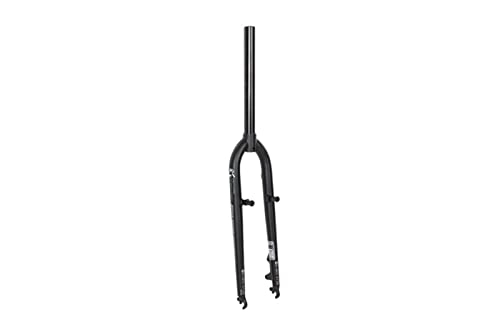 Mountain Bike Fork : WENZI9DU Windspeed CM-3 Cr-Mo stees Front fork 28.6mm DISC and DISC+V 26inch MTB Rigid Fork Mountain bikes parts (Color : Disc-V dull black)
