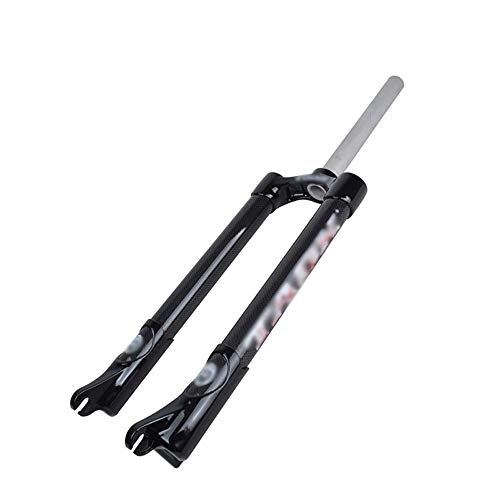 Mountain Bike Fork : WYJW 26 Inch Bike Suspension Forks, Mountain Bike Carbon Fiber Hard Fork, Lightweight Aluminum Alloy 3K Carbon Fiber Disc Brake Fork