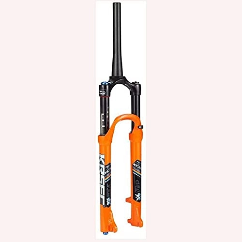 Mountain Bike Fork : WYJW MTB Bicycle Suspension Fork Air Fork, 26 / 27.5 / 29 In Mountain Bike Front Fork with Rebound Adjustment Tapered Steerer Double Shoulder Control, Gas Shock Absorber Aluminum Alloy, Gold-29 in