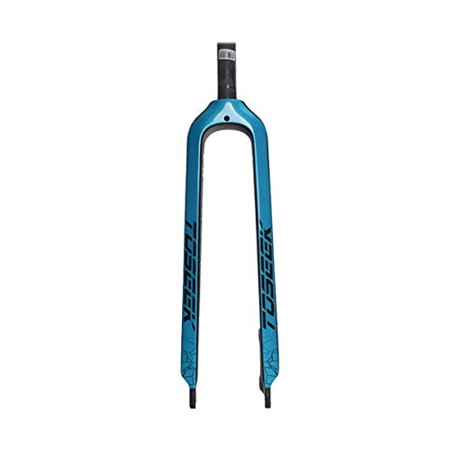 Mountain Bike Fork : WYJW Ultralight 26 / 27.5 / 29 Inch 3K Full Carbon Fiber Fork Bicycle Suspension Fork Road Mountain Bike Hard Fork, 26”blue