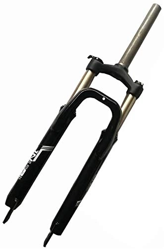 Mountain Bike Fork : XGJ Iron Bold Lightweight Mountain Bike Suspension Bicycle Shock Absorber Forks, Rebound Adjust Straight Tube Double Shoulder Control Travel:80mm MTB Front Fork 26Inch (Color : 26 Inch|black)