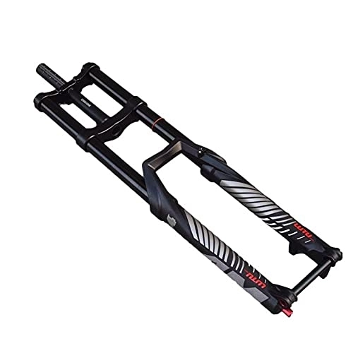 Mountain Bike Fork : XYSQ Bicycle Front Fork 27.5 / 29 Inch Mountain Bike Air Travel 120mm Barrel Shaft 15mm Damping Adjustment Disc Brake Cycling Accessories (Size : 27.5 inch)