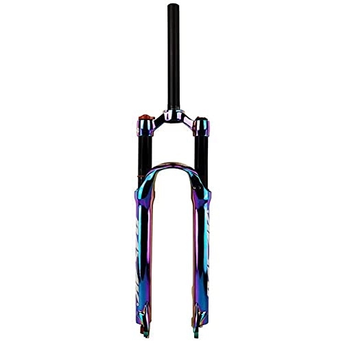 Mountain Bike Fork : XYSQ Mountain Bike Front Forks Air 27.5 / 29 Inch Travel 100mm Damping Adjustment Disc Brake Cycling Accessories Shoulder Control (Size : 27.5 inch)