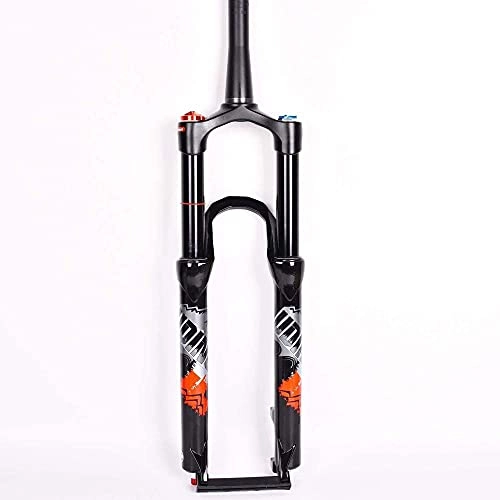 Mountain Bike Fork : YBNB Bicycle Suspension Fork 26"27.5" Mtb Bicycle Throttle Fork Straight Tube Cone Remote Control Shoulder Control Damping Adjustment Disc Brake Travel 100Mm 1-1 / 8