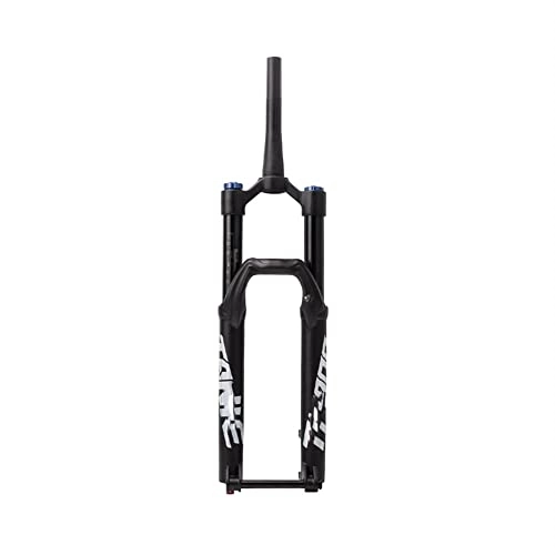 Mountain Bike Fork : YFFSWSRY Mountain Front Fork 27.5 / 29 inch Off-road Bicycle Suspension Fork, Tapered Steerer Front Fork Air Supension Front Fork (Color : Black, Size : 27.5 inch)