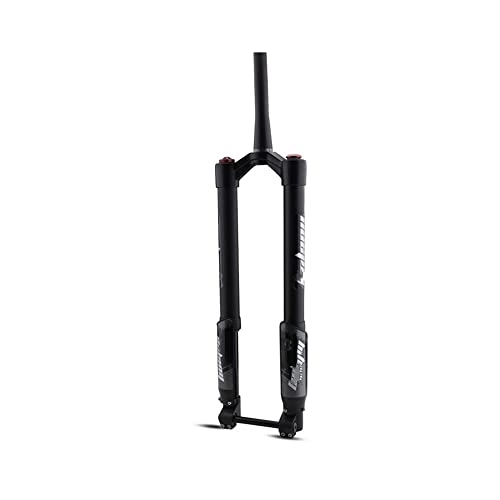 Mountain Bike Fork : YFFSWSRY Mountain Front Fork 27.5 inch MTB Bicycle Suspension Air Fork Tapered Steerer, Mountain Bike Accessories Air Supension Front Fork (Color : Black, Size : 27.5inch)