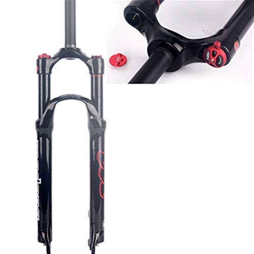 Mountain Bike Fork : YING-pinghu Bike Front Fork Bicycle Components Bicycle air fork 26 27.5 29 ER MTB mountain suspension fork air resilience oil damping line lock for over SR SUNTOUR EPIXON (Color : 29 HL Gloss)