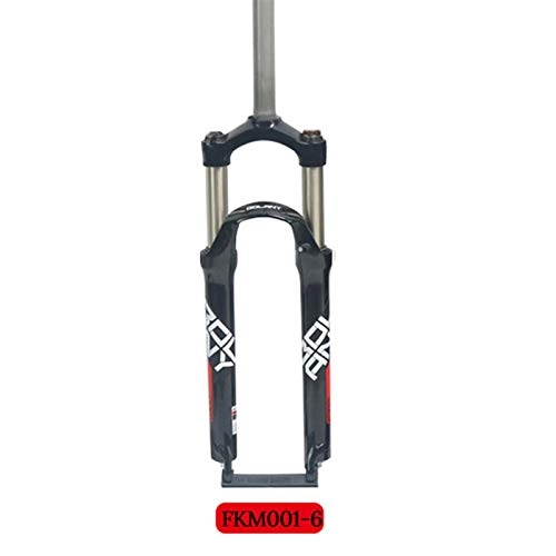 Mountain Bike Fork : YING-pinghu Bike Front Fork Bicycle Components Mountain bike fork 26 inch 27.5 inch aluminum alloy suspension fork mechanical fork (Color : Black / Red Standard, Size : 26)