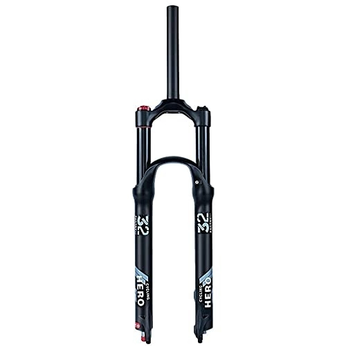 Mountain Bike Fork : YLKCU Bicycle Fork 26 27.5 29 Inch Suspension Fork MTB Mountain Bike Front Fork with Damping Adjustment, 120mm Travel 9mmQR, Tapered Line, A-26inch