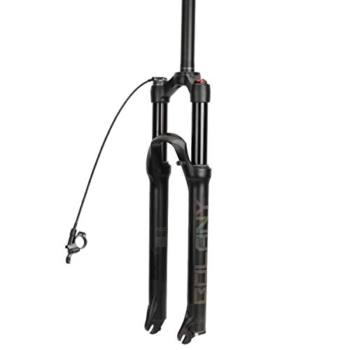 Mountain Bike Fork : Yofsza Mountain bike Front suspension fork MTB Air fork 26 27.5 29 inch 100mm travel Damper adjustment 1.1 / 8" QR Manual / remote lockout
