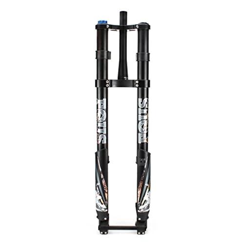 Mountain Bike Fork : YUISLE 26 / 27.5 / 29 Inch Double Shoulder Inverted Aluminum Alloy Fork Travel 160mm Downhill Mountain Bike Air Suspension Fork Rebound Adjust Thru Axle 15 * 110mm