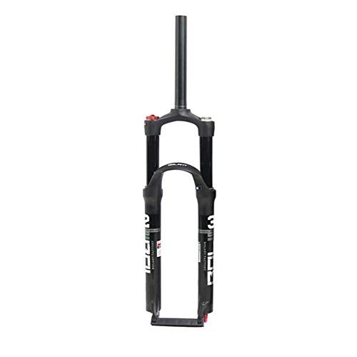 Mountain Bike Fork : YYDZ Mountain bike front fork 26 inches 27.5 inches 29 inches Dual Air fork Chamber air fork (Color : Black, Size : 29inch)