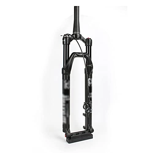 Mountain Bike Fork : YZLP Front forks for mountain bike Air MTB Suspension Fork Mountain Bike Barrel Axle Version Air Pressure Front Fork 27.5 / 29 Inch (Color : 27.5 cone tube shoulder control)