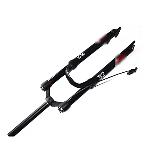 Mountain Bike Fork : YZLP Front forks for mountain bike Mountain Bike Fork MTB Suspension Bicycle Plug Air Impact 26 27.5 29inch (Color : Chocolate)