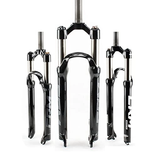 Mountain Bike Fork : ZECHAO 1-1 / 8" Mountain Bike Suspension Fork, 29inch Aluminum Alloy Oil Pressure Locking 110mm Travel 100 * 9mm Shock Absorber Mountain Bike Accessories (Color : Manual Lock, Size : Balck- 29inch)