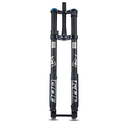 Mountain Bike Fork : ZECHAO 26 / 27.5 / 29in Mountain Bike Suspension Forks, 160mm Travel Aluminum Alloy Double Shoulder Fork 15 * 110mm Inverted Fork Accessories (Color : Tapered, Size : 26-29inch)