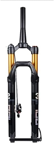 Mountain Bike Fork : ZECHAO 27.5" 29In Mountain Bike Suspension Fork, 100mm Travel Thru Axle 15mm Disc Brake Air Shock Forks 1-1 / 2'' Bicycle Front Fork Accessories (Color : Remote Control, Size : 27.5inch)