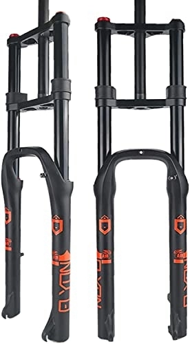 Mountain Bike Fork : ZLYJ 26 Inch Mountain Bike Suspension Fork, Shoulder Fork, A-Column Disc Brake, Air Pressure, 140 Mm, Suitable for Off-Road Vehicles, Suspension Fork 26inch