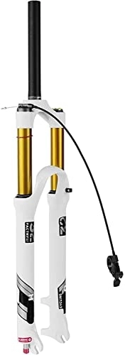 Mountain Bike Fork : ZLYJ Bicycle Front Fork Air MTB, 140mm Travel Light Alloy 1-1 / 8" Mountain Bike Suspension Fork 9mm QR White 26 / 27.5 / 29 Inch A, 26