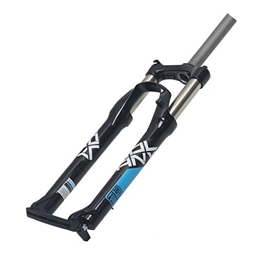 Mountain Bike Fork : zyy Mountain Bike Suspension Fork, 27.5" Aluminum Alloy Spring Suspension Front Bridge Hydraulic Control 1-1 / 8" Travel 100mm (Color : B, Size : 26inch)
