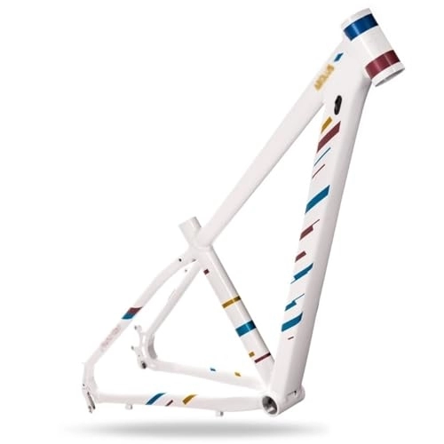 Mountain Bike Frames : 27.5 / 29er MTB Frame Aluminum Alloy Mountain Bike Frame Disc Brake Quick Release 135mm BSA68 Bicycle Frame Routing Internal (Color : White, Size : 27.5er)