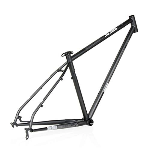Mountain Bike Frames : AM / XM525 Mountain Bike Frame, 27.5 / 16 Inch High-end Chrome-molybdenum Steel Bicycle Frame, Suitable For DIY Assembly Of Mountain Bike Accessories(Black