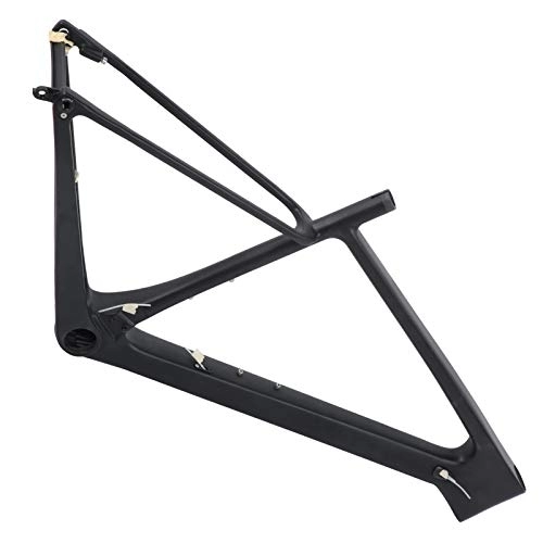 Mountain Bike Frames : Bike Front Fork Frame, Sturdy Professional High Hardness Carbon Fiber Front Fork Frame Lightweight with Seatpost Clip for Mountain Bicycle(29ER*17 inch)