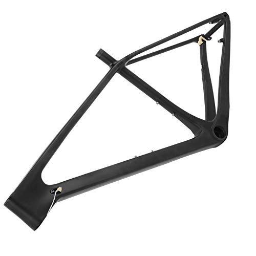 Mountain Bike Frames : Changor Carbon Front Fork Frame, Ultralight Replacement Bike Frame with Post Clip, Tube Shaft Tail Hook for Road Bike and Mountain Bike (29ER*17 inches)