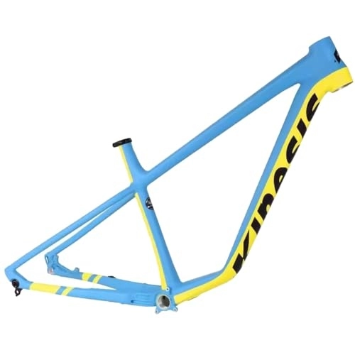 Mountain Bike Frames : DHNCBGFZ MTB Frame 27.5er 29er Hardtail Mountain Bike Frame 15'' 17''Full Aluminum Allo Mountain Bike Frame Thru Axle 12 * 148mm Routing Internal (Color : Blue, Size : 29x15'')