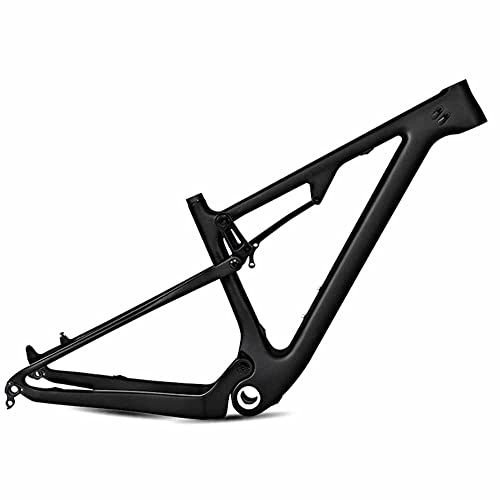 Mountain Bike Frames : FAXIOAWA Bike Front Suspension Bike Frames Carbon fiber mountain bike frame BSA73 Threaded bottom shaft Off-road riding Without shock absorber Wheel diameter 29er (Size : 17")