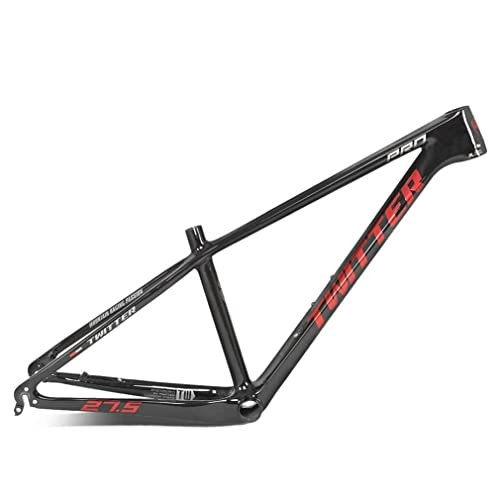 Mountain Bike Frames : HIMALO Carbon Fiber Hardtail Mountain Bike Frame 27.5er 29er Disc Brake MTB Frame 15'' / 17'' / 19'' Internal Routing QR 135mm (Color : Black, Size : 29 * 15'')