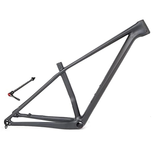 Mountain Bike Frames : HIMALO Carbon Fiber Mountain Bike Frame 27.5er 29er XC AM Hardtail MTB Frame 15'' / 17'' / 19'' 12 * 142mm Thru Axle Frame Disc Brake Routing Internal (Color : Matte black, Size : 29 * 15'')