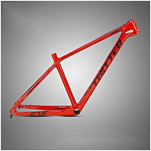 Mountain Bike Frames : HIMALO Carbon Fiber MTB Frame 15'' 17'' 19'' Hardtail Mountain Bike Frame 27.5er 29er Disc Brake Frame QR 135mm Internal Routing XC AM (Color : Red, Size : 29 * 19'')