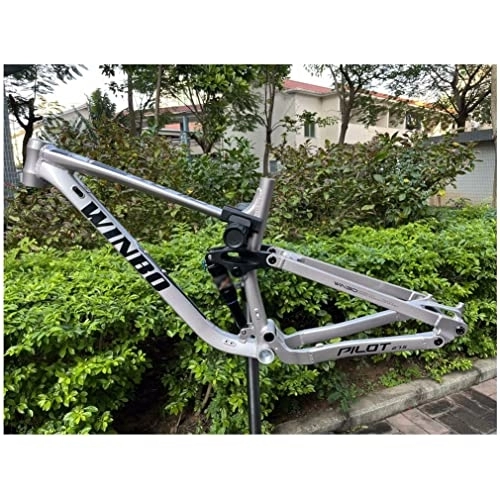 Mountain Bike Frames : HIMALO Downhill MTB Frame 26er 27.5er 29er Mountain Bike Suspension Frame 17'' / 18'' DH / XC / AM Enduro Aluminium Alloy Frame Disc Brake Thru Axle 12 * 148mm (Color : Silver, Size : 26 * 18'')