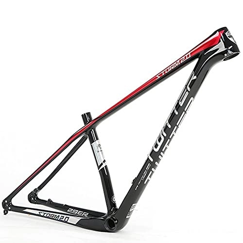 Mountain Bike Frames : OKUOKA Bike Front Suspension Bike Frames Carbon fiber mountain bike frame XC off-road class Barrel version Frame accessories 27.5 / 29ER (Size : 29x19)