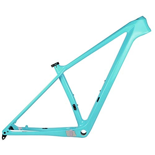 Mountain Bike Frames : PPLAS 2021 New Carbon MTB Frame 27.5er 29er Carbon Mountain Bike Frame 148x12mm or 142 * 12mm MTB Bicycle Frames (Color : Celeste Color, Size : 19in Matt 142x12)