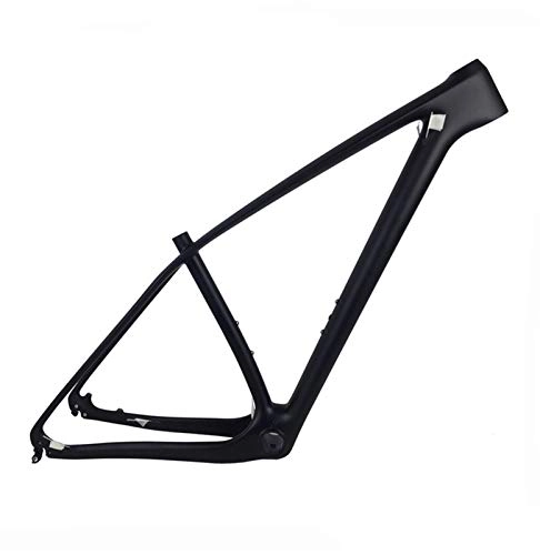 Mountain Bike Frames : PPLAS Carbon MTB Frame 29er Carbon Mountain Bike Frame New T1000 Carbon MTB Bicycle Frames PF30 15 / 17 / 19 / 21" (Color : Black Matte, Size : 19inch)
